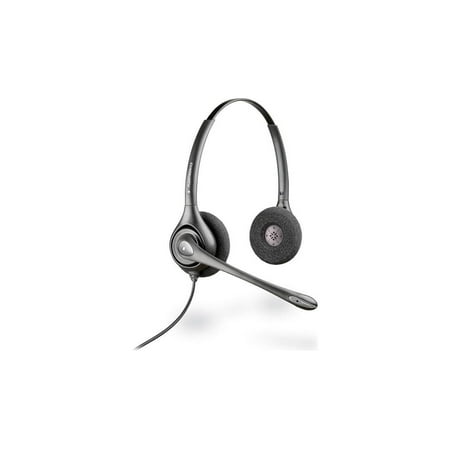 HP Poly SupraPlus H261N Stereo Binaural Wired On-ear Headset +Pouch TAA (7S444AA) Black