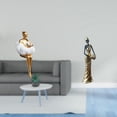 thumbnail image 2 of Figura De Resina De Chica Nube Estética, Escultura De Arte Abstracto Con Dama Tribal Africana, Personaje Decorativo Ligero Para Oficinas Y Hoteles., 2 of 8