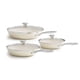 thumbnail image 1 of Set de utensilios de cocina Redchef antiadherente de cerámica con tapas de vidrio, beige, 1 of 9