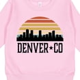 thumbnail image 3 of Inktastic Denver Colorado Skyline Vintage Toddler Sweatshirt, 3 of 4