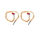thumbnail image 3 of 2 bridas elásticas de nailon para caña de pescar que garantizan aventuras en kayak seguras y sin pérdidas, correa para remo de kayak resistente a la corrosión de color naranja vibrante, 3 of 8