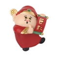 thumbnail image 3 of Figura de inmortal chino de dibujos animados para decoración del salpicadero del coche o del ordenador rojo, 3 of 9