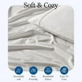 thumbnail image 4 of 400 Thread Count 100% Egyptian Cotton 3-Piece Flat Sheet (1 Flat + 2 Pillow Covers) Size California-King Color Silver Grey Solid, 4 of 5