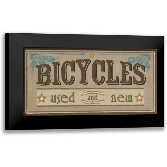 Vess, June Erica 14x9 Black Modern Framed Museum Art Print Titled - Bike Shop IV