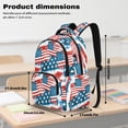 thumbnail image 6 of Uorisanigo American Flag Kids Backpack Set for Camping and School, Casual Daypack with Matching Lunch Bag, Water Bottle Pouch and Pencil Case, Bookbag with Side Mesh Pocket for Umbrella, 6 of 7