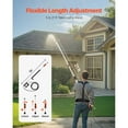 thumbnail image 2 of KFFKFF Pressure Washer Telescoping Wand, 24 ft, 4000 psi, Extendable Spray Wand with Power Washer Extensions, Gutter Cleaning Tool, Pivot Coupler, 7 Spray Nozzle Options, Adjustable Support Strap, 2 of 9