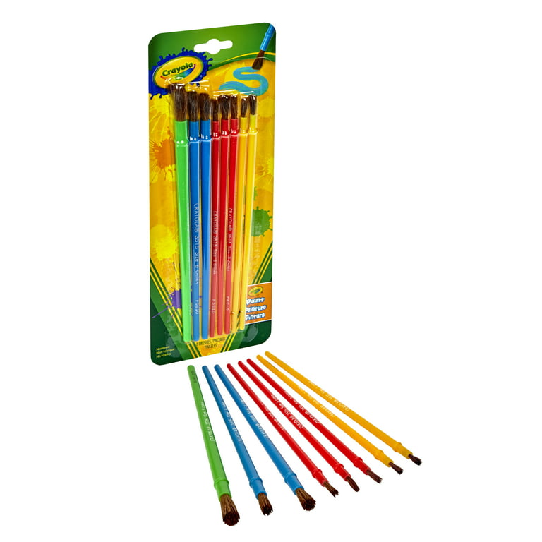  Crayola Arts & Crafts Brushes, Assorted Brush Shapes
