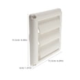 thumbnail image 2 of YOSADIER Plastic Dryer Vent Cover White with Shutter Design for Maximum Airflow Venting, 2 of 5