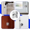 thumbnail image 7 of Highcool 90 Degree Lock for Barns, Compact Steel Sliding Screen and Swing Door Security Flip Pocket Door Lock for Wooden Fences and Garden Doors, 7 of 7