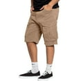 thumbnail image 6 of Lovskoo Mens Cargo Shorts Summer Casual Solid Color Outdoors Pocket Beach Work Shorts Pants Khaki M, 6 of 7