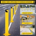 thumbnail image 5 of Safety Bollard, 6 Packs 36 Inch/42Inch/48Inch Height Bollard Post, 4.5 Inch Diameter, Yellow Safety Steel Bollard Post, with 24 Anchor Bolts, for Traffic Control, Driveway Barrier, Parking Pole, 5 of 9