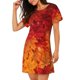thumbnail image 2 of Easygdp Autumn Leaf Camisón de manga corta para mujer, informal, estampado, 2 of 6