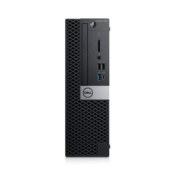 Restored Dell Optiplex 7070 SFF Small Form Factor Desktop | Core i5 - 9500 - 512GB SSD Hard Drive - 16GB RAM | 6 cores @ 4.4 GHz Win 11 Pro Black (Refurbished)