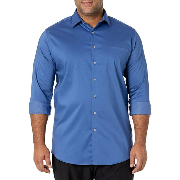 Van Heusen Mens Dress Shirt Regular Fit Ultra Wrinkle Free Flex