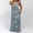 Blue, variant on Mialoley Women Long Dress, Sleeveless Halter Dress Backless Flower/Dots Print Summer Cocktail Dress