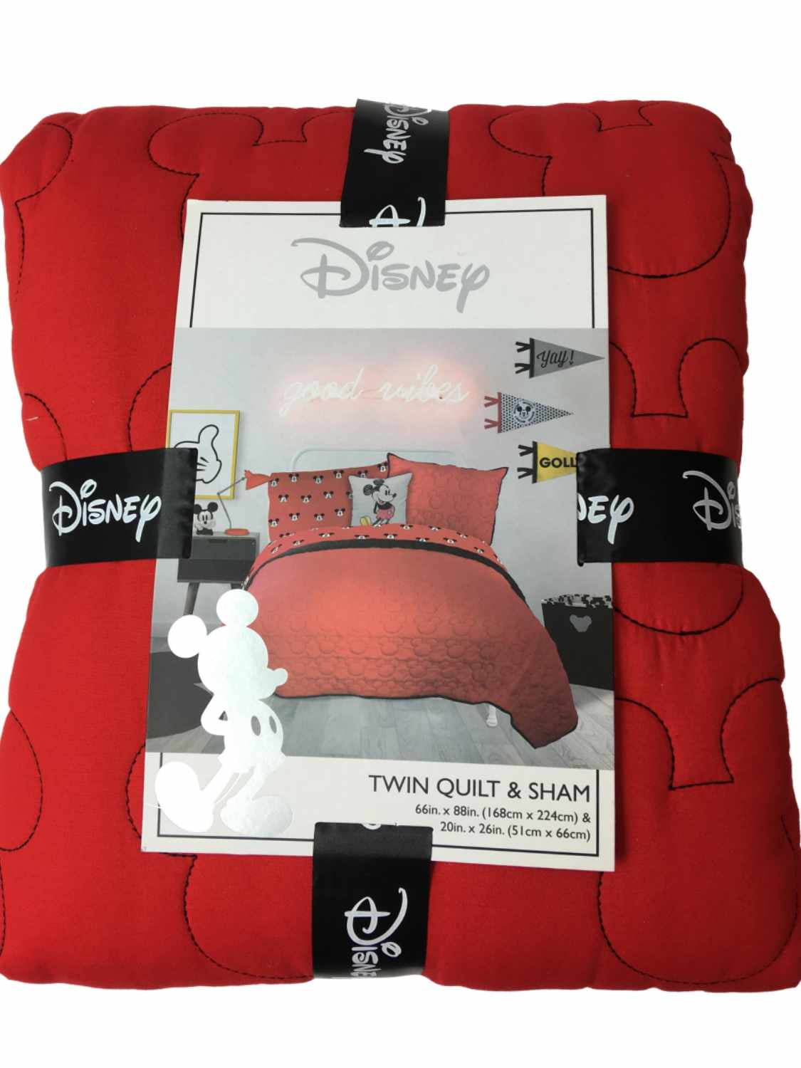 Disney Mickey Mouse Twin Quilt And Sham Set Red Quilted Comforter Walmart Inventory Checker Brickseek