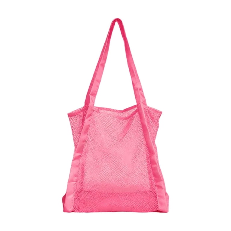 Mesh Beach Bag Large Capacity Drawstring Tote Portable Net Bag for Mesh Beach Bag Large Capacity Drawstring Tote Portable Net Bag for