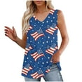 thumbnail image 2 of GaThRRgYP Women's Sleeveless Low Neck Top,Summer Tank Tops for Women,2025 Women's Spring and Summer New Tank Neck Print Casual Fashion Top Sky Blue XXXL, 2 of 8