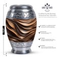 thumbnail image 2 of Geometric Gradient Large Urn For Human Ashes, Decorative Urns, Cremation Urns For Ashes, Urns For Women, Funeral Urns For Men Ashes Adult Male, Burial Urn 10 Inches, 2 of 5