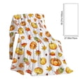 thumbnail image 4 of Thanksgiving Throw Blanket Fall Autumn Harvest Flannel Blanket 70x100cm Cute Pumpkin Maple Leaf Pattern Soft Cozy Plush Sofa Bed Camping Warm Lightweight Cover Holiday Decor Gift, 4 of 6