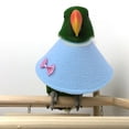 thumbnail image 1 of Capa para pájaros, protección para loros, cuello cónico, collar de recuperación para pájaros, collar isabelino (azul, L), 1 of 3
