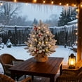 thumbnail image 4 of Simulated Falling Snow Flocking Christmas Tree, 4 of 11