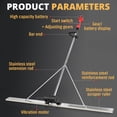 thumbnail image 4 of solautey Power Screed Concrete Vibratory Tool with 59 Inches Stainless Steel Board, 3000-6000RPM Concrete Finishing Tool, Cordless Brushless Screed Cement Vibrating Leveler, 4 of 8