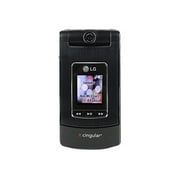 LG CU500 - 3G feature phone - microSD slot - LCD display - 176 x 220 pixels - rear camera 1.3 MP - AT&T - black