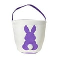 thumbnail image 2 of CaiYueKe Easter Basket Bag for Kids, Reusable Canvas Tote with Rabbit Design, Holiday Party Favor, Candy Egg Hunt Gift, Spring Decoration Storage Carry All, 2 of 7