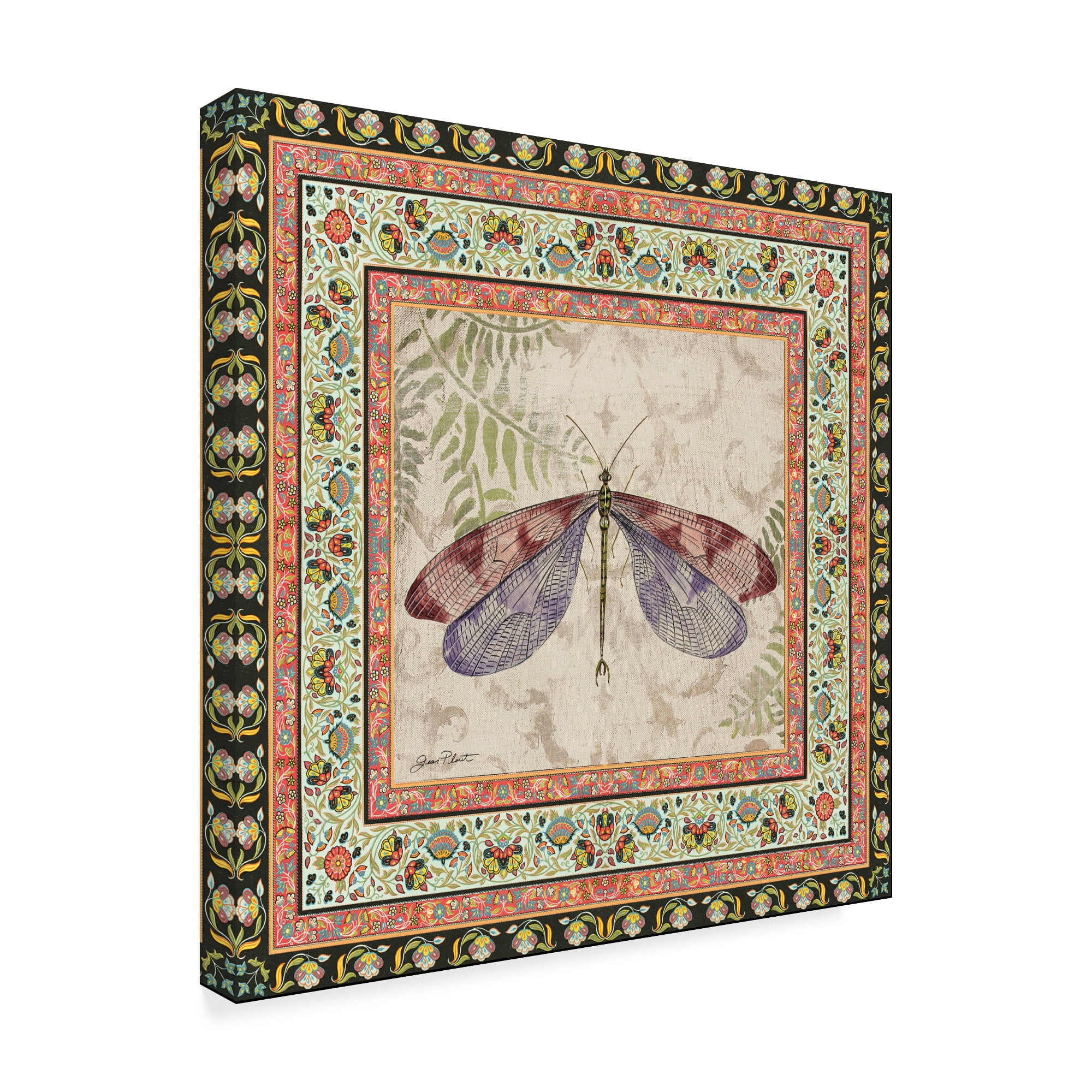 Trademark Fine Art 'Bohemian Dragonfly 1' Canvas Art by Jean Plout