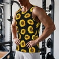 thumbnail image 5 of Daiia Sunflower (2) Printed Men's Quick Dry Fit Muscle Tank Top Slim-Fit Tank Workout Tank Top Lightweight Sports Tank Top-X-Large, 5 of 7