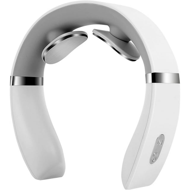 FUTURAX PulseX Neck Massager, Neck Massager with Heat, 10 Settings & 16 Strength Levels, Compact and Travel-Friendly, Great for Comfort (White)