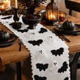 thumbnail image 4 of Halloween Table Runner, 13 x 72 in Decorative Fabric Dining Table Runner for Party, Entryway, Mantel and Seasonal Home Decor, 4 of 7