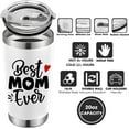 thumbnail image 3 of Mother''s Day Gifts for Mom from Daughter, Son, Kids - Best Mom Ever Coffee Tumbler - Mom Birthday Gifts Present Ideas for Mama, Grandma, Mother in Law, Bonus Mom, New Mom Gifts for Women - 20Oz Cup, 3 of 6