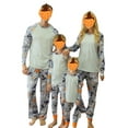 thumbnail image 1 of Aunavey Family Pajamas Matching Sets Halloween Pumpkin Bat Ghost Matching Pjs Sleepwear, 1 of 8