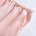 thumbnail image 4 of Defitshape Women's 100 Cotton Lounge Pajama Pants Sleeping Sleep Bottoms Pocket Cold Weather Pocket Cigarette Pj Pants Pink Large, 4 of 5