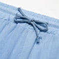 thumbnail image 4 of MYG Shorts Cargo d'Été Amples pour Hommes Couleur Unie avec Poches Mode Plage mode Urbaine, 4 of 9