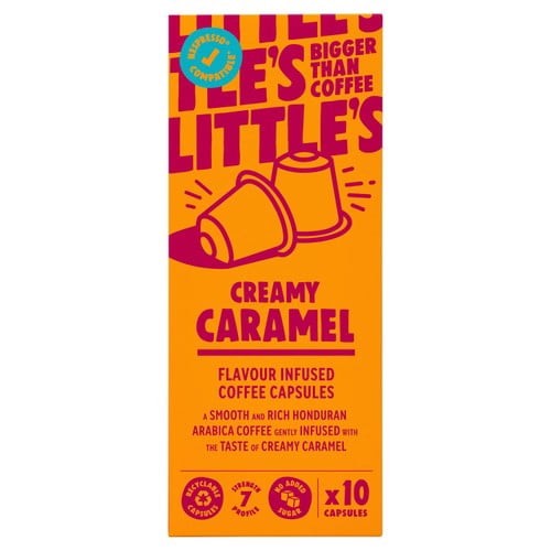 Little's Creamy Caramel Nespresso Compatible Capsules, 10 pods per pack, British Import (Pack of 3)