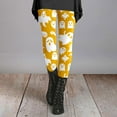 thumbnail image 4 of SNOWSONG Halloween Leggings for Women, Plus Size Leggings Women's Holiday Casual Halloween Printed Leggings Workout Exercise Bottoms, Womens Leggings, Tummy Control Leggings Yellow M, 4 of 6