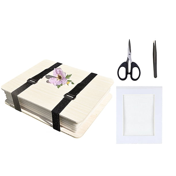 Kit De Prensa De Flores, Suministro De Prensa De Flores Diy, Tablero De Prensa De Flores, Herramienta De Prensa De Plantas De Madera, Juego De Secado De Flores Moyic HA014532-00