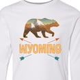 thumbnail image 4 of Inktastic Wyoming Vacation Bear Silhouette Long Sleeve Youth T-Shirt, 4 of 5