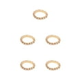 thumbnail image 3 of Guardoinrt Exquisite Inlaid Ring Durable Alloy With Shimmering Diamonds For Luxurious Feel golden 1 row 5Set, 3 of 6