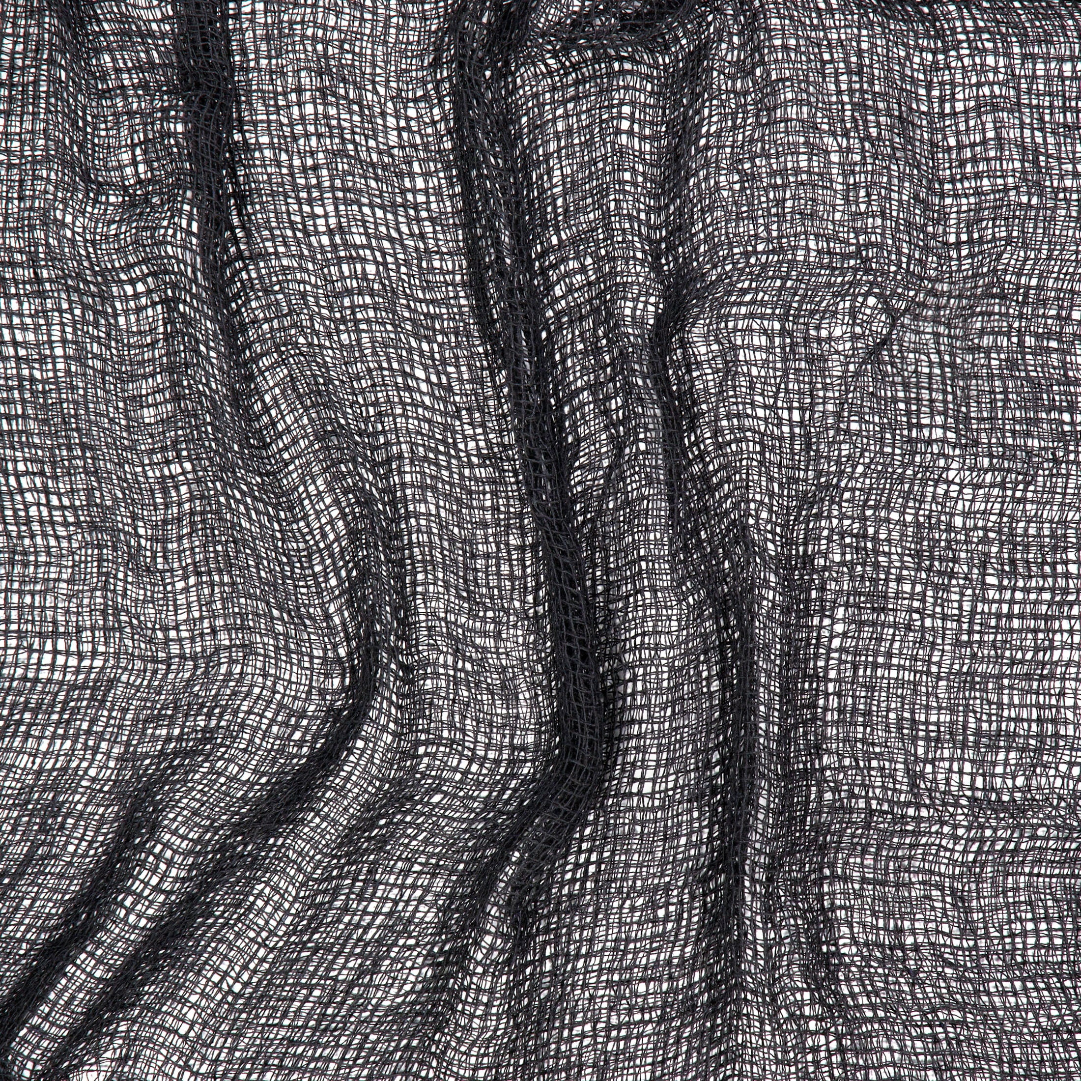 Creepy Gauze Fabric, Black, 65" x 84", Halloween by Way To Celebrate