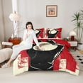 thumbnail image 4 of Homewish Baseball Gamer 3-Piece Full Size Comforter Sets for Female Men Teens,Retro Vintage Bedding Comforter Set,Sport Theme Lightweight Bedding Sets,Ultra Soft Home Decor,Reversible, 4 of 8