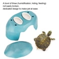 thumbnail image 4 of Landscape Tortoise Hiding Shelter, Pet Reptile Hide, Multifunctional For Reptile Lake Blue With Accessories, 4 of 8