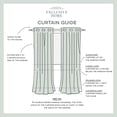 thumbnail image 6 of Exclusive Home Curtains Wilshire Burnout Sheer Grommet Top Curtain Panel Pair, 54x63, White, 6 of 6