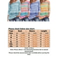 thumbnail image 2 of Frontwalk Ladies T-shirt Long Sleeve T Shirt Crew Neck Tops Women Casual Tee Rainbow Stripes Tunic Blouse Pink 3XL, 2 of 2