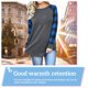 thumbnail image 5 of Minnieouse Mujeres Camiseta Cuello Manga Larga Empalme Plaid Casual Top Prendas para la parte del cuerpo Azul METRO, 5 of 6