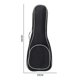 thumbnail image 3 of 3 Bolsas de Almacenamiento para Ukelele Engrosadas, a Prueba de Goes, Acolchadas, con Cremallera, Te Oxford, Portátil Gloria Estuche para ukelele, 3 of 9