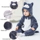 thumbnail image 2 of Disfraz de Halloween para bebé TONWHAR, unisex, de gato gris oscuro de 12 a 18 m, 2 of 8